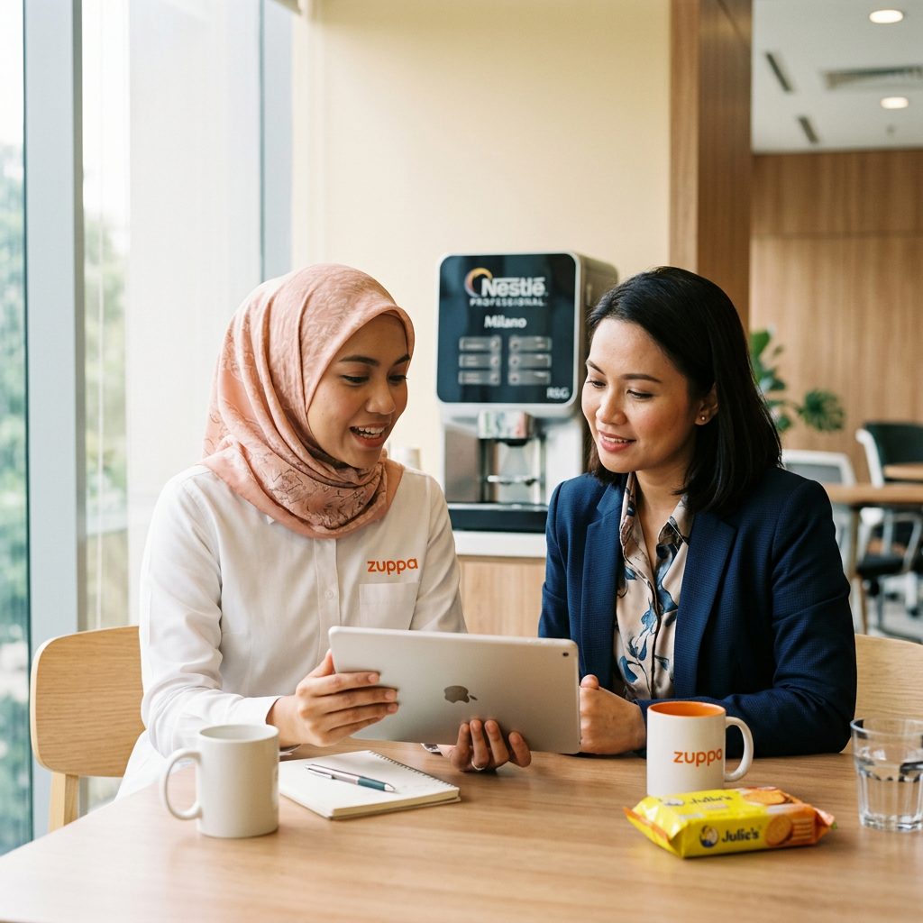 Friendly Zuppa service — office coffee consultation Malaysia
