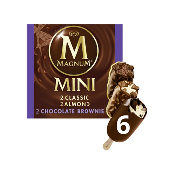 Magnum Mini Classic / Almond / Chocolate Brownie 6s x 45ml (Carton of 6 ...