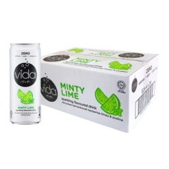 VIDA ZERO Sparkling Drink Minty Lime 24tin x 325ml